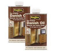 Rustins Original Danish Oil | Interior & Exterior | 2 x 1 Litre