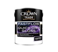 Crown Trade Fastflow Quick Dry Gloss, White 1L