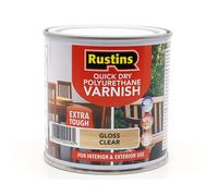 Rustins POGCW250 Quick Dry Polyurethane Varnish Gloss Clear 250Ml Pogcw250