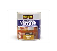Rustins Poly Varnish Stain Satin Oak 500ml