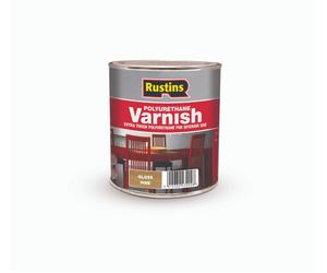 Rustins Polyurethane Coloured Wood Varnish 7 Colours Gloss or Satin 250/500ml/1L