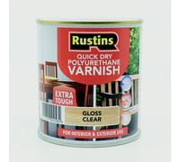 Rustins Polyurethane Gloss Varnish 1L Clear | Free UK Delivery