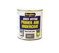 Rustins GYPU1000 Quick Dry Primer & Undercoat Grey 1 Litre