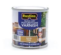Rustins PSPIW250 Quick Dry Polyurethane Varnish Satin Pine 250Ml Pspiw250
