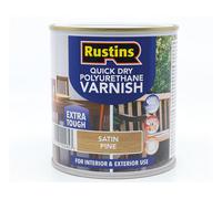 Rustins PSPIW500 Quick Dry Polyurethane Varnish Satin Pine 500Ml Pspiw500