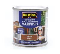 Rustins PSTEW250 Quick Dry Polyurethane Varnish Satin Teak 250Ml Pstew250
