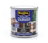 Rustins PSWAW250 Quick Dry Polyurethane Varnish Satin Walnut 250Ml Pswaw250