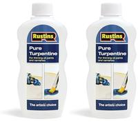 RUSTINS Pure Turpentine 500ml (Pack of 2)
