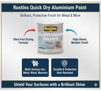 Rustins Quick Dry Aluminium Paint | Protective Metallic Finish