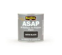 Rustins Quick Dry Asap All Surface All Purpose Paint Black 1L