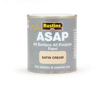 Rustins Quick Dry Asap All Surface All Purpose Paint Cream 500Ml