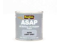 Rustins Quick Dry Asap All Surface All Purpose Paint Light Grey 250Ml