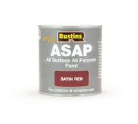Rustins Quick Dry Asap All Surface All Purpose Paint Red 1L