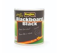 Rustins Quick Dry Blackboard Black Paint 100ml/250ml/500ml/1L/2.5L