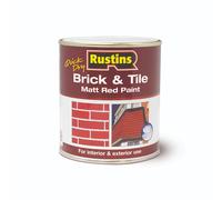 Rustins Quick Dry Brick & Tile Matt Red Paint, interior/exterior use 250/500/1L
