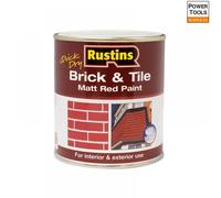 Rustins Quick Dry Brick & Tile Paint Matt Red 1 litre