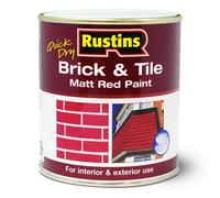 Rustins Quick Dry Brick & Tile Paint Matt Red 1L