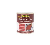 Rustins Quick Dry Brick & Tile Paint - Matt Red - All Sizes