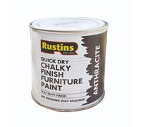 Rustins Quick Dry Chalky Finish Furniture Paint Anthracite 250Ml