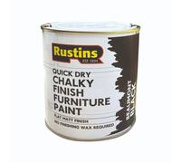 Rustins Quick Dry Chalky Finish Furniture Paint Beaumont Black 500Ml