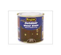 Rustins Quick Dry Exterior Woodstain Satin Dark Oak 250ml