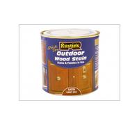 Rustins Quick Dry Exterior Woodstain Satin Light Oak 250ml