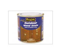 Rustins Quick Dry Outdoor Wood Stain 250ml Satin Medium Oak