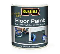 Rustins Quick Dry Floor Paint - Available in Grey, Black or Red. 1 L/2.5 Litre