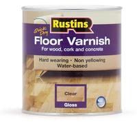 Rustins Quick Dry Floor Varnish Various Colours Gloss Satin Finish 1L/2.5L/5L