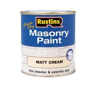Rustins - Quick Dry Masonry Paint Matt Cream 500ml