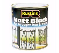 Rustins Quick Dry Matt Black Paint 1L
