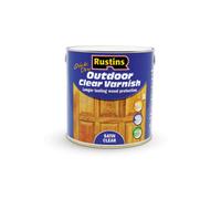 Rustins Varnish Quick Dry Outdoor Clear - Satin - 2.5 L