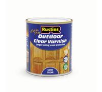 Rustins Quick Dry Outdoor Varnish Satin - Clear 500Ml