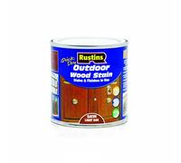 Rustins Quick Dry Outdoor Wood Stain 250ml Satin Light Oak