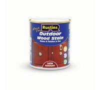Rustins Quick Dry Outdoor Wood Stain Satin - Mahogany 500Ml