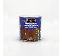 Rustins Quick Dry Outdoor Wood Stain Satin - Medium Oak 250Ml