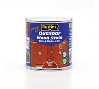 Rustins Quick Dry Outdoor Wood Stain Satin - Teak 250Ml