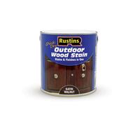 Rustins Quick Dry Outdoor Wood Stain Satin - Walnut 2.5Ltr