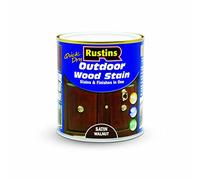 Rustins Quick Dry Outdoor Wood Stain 500ml Satin Walnut