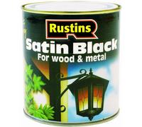 Rustins Quick Dry Paint Satin Black 250ml