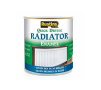 RUSTINS Quick Drying Radiator Enamel Satin 250ml- Durable, Long-Lasting Finish for Radiators That Stands the Test of Time