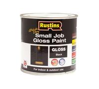 Rustins GPBLW250 Quick Dry Small Job Gloss Paint Black 250ml