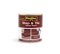 RUSTINS Quick Dry Step and Tile Paint, Red, 500 ml