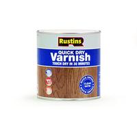 Rustins AVSC1000 Quick Dry Varnish Satin Clear 1 Litre