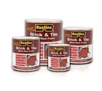 Rustins Quick Drying Brick & Tile Red Paint (Sizes 250ml, 500ml 1lt, 2.5lt, 5lt)