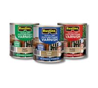 Rustins Qd Poly Varnish Gloss Clear 500Ml, Clear