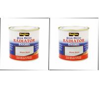 RUSTINS Quick Drying Radiator Enamel Satin 250ml- Durable, Long-Lasting Finish for Radiators That Stands the Test of Time (Pack of 2)