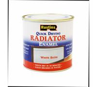 RUSTINS Quick Drying Radiator Enamel Satin 250ml- Durable, Long-Lasting Finish for Radiators That Stands the Test of Time