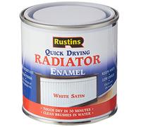 Rustins RADS250 Quick Dry Radiator Enamel Paint Satin White 250Ml