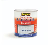 Rustins RADS500 Quick Dry Radiator Enamel Paint Satin White 500Ml